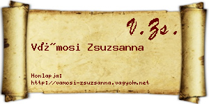 Vámosi Zsuzsanna névjegykártya